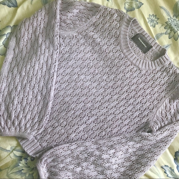 (Sold) Reformation Rose Sweater - Picture 4 of 4